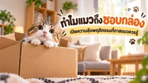 ทำไมแมวถึงชอบกล่อง